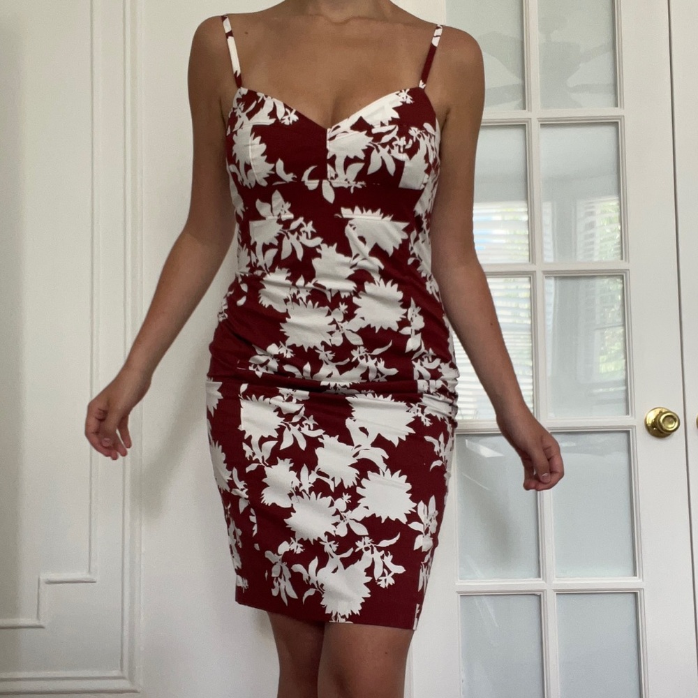 NWT White House Black Market Poplin Bustier Sheath Dress